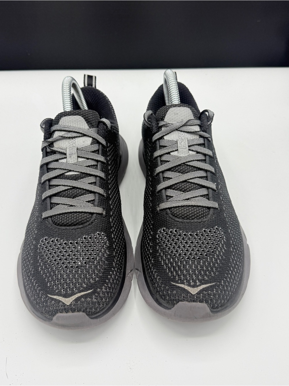 Hoka Hupana 2 Black Gray Lace Up Athletic Active Sneakers 7.5